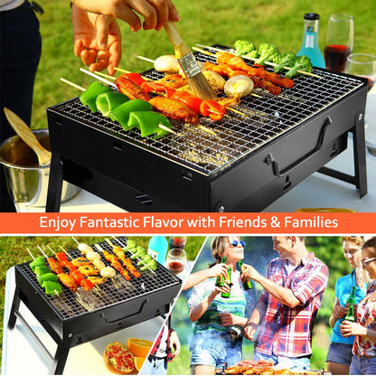 1Pc Portable BBQ Grill Foldable Charcoal
