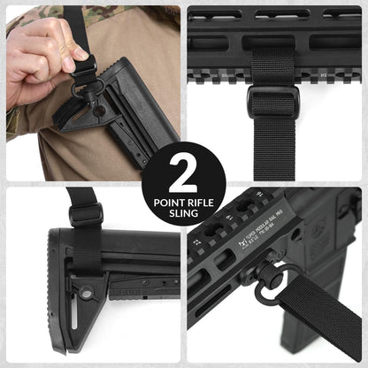 2-Point QD Rifle Sling – Quick Adjust with HK Hooks