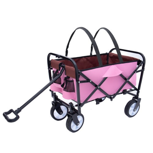 Minimeetall Strap Collapsible Foldable Wagon Cart With Strapping System