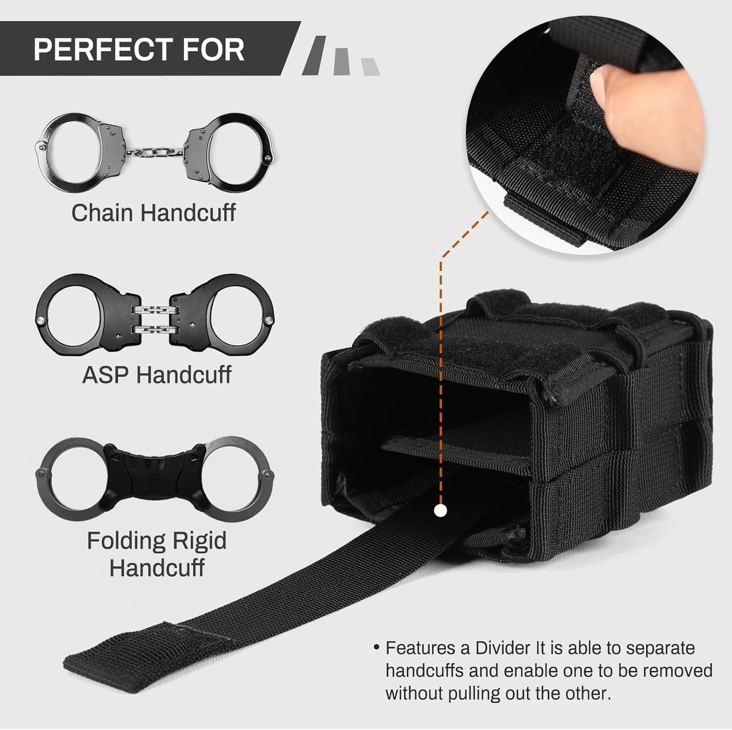 Double Handcuff Pouch – MOLLE Tactical Holster